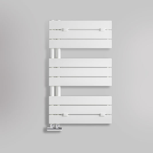 Grzejnik Łazienkowy Dekoracyjny Nowoczesny - Biały - 830x500mm, gładkie tło firmy Lazzarini