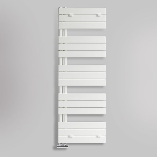 Grzejnik Łazienkowy Dekoracyjny Nowoczesny - Biały - 1430x500mm, gładkie tło firmy Lazzarini