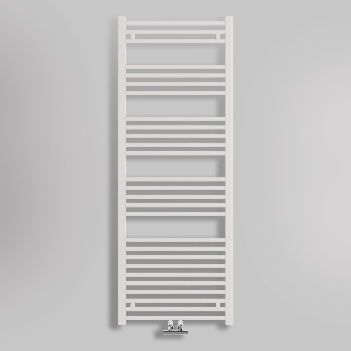 Grzejnik Łazienkowy Drabinkowy D50 - Biały - 1600x600mm, gładkie tło firmy Lazzarini