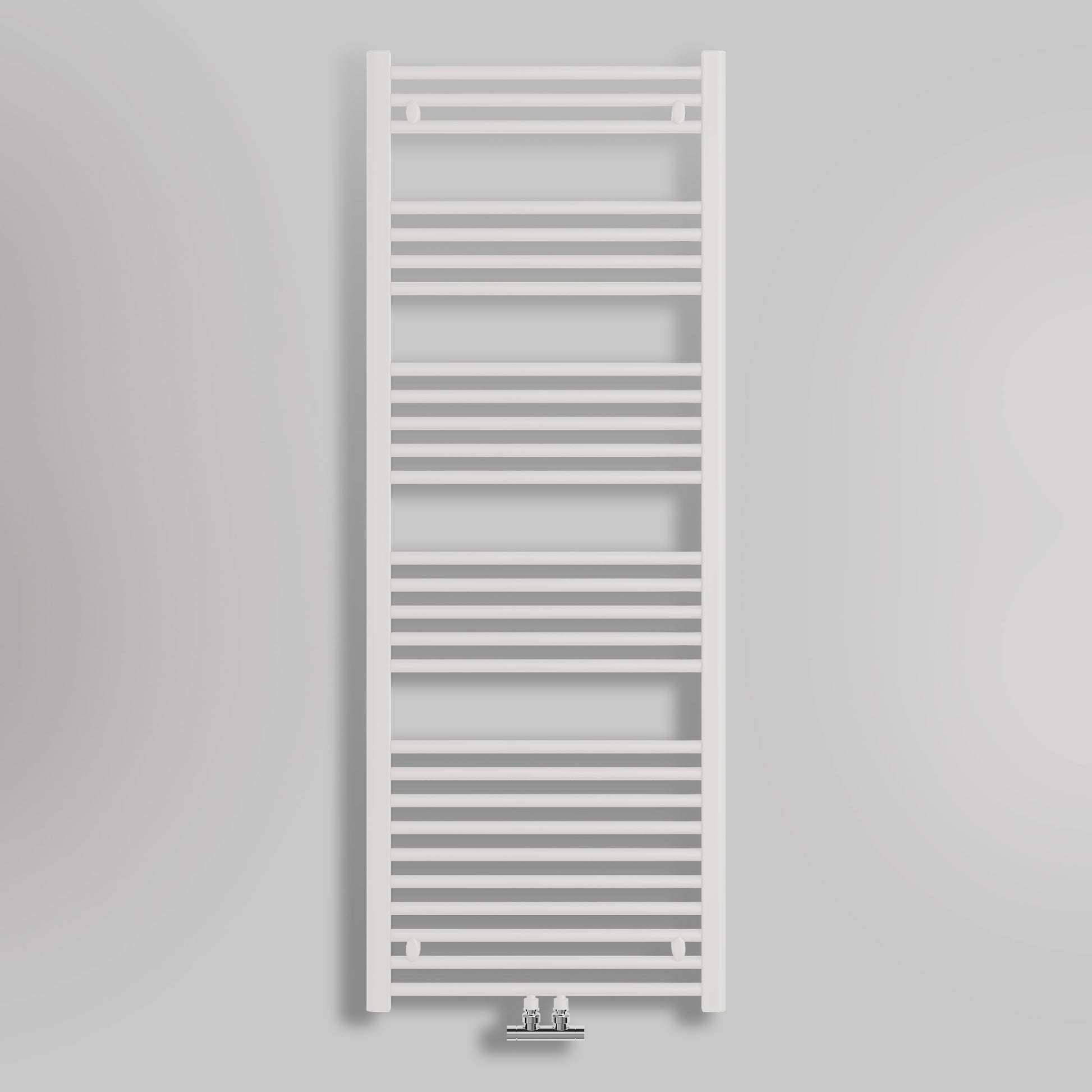 Grzejnik Łazienkowy Drabinkowy D50 - Biały - 1600x600mm, gładkie tło firmy Lazzarini