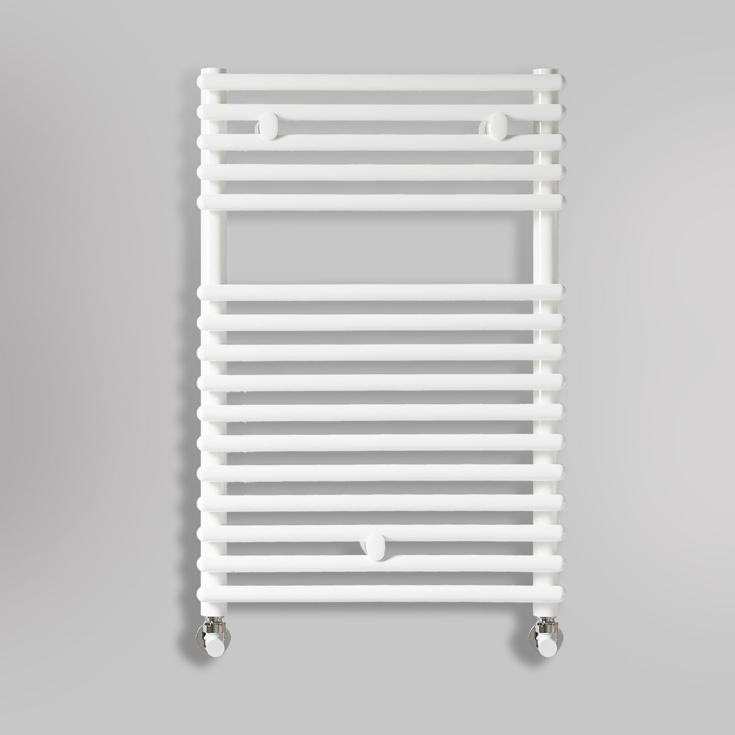 Grzejnik Łazienkowy Dekoracyjny - Biały - 730x500mm, gładkie tło firmy Lazzarini