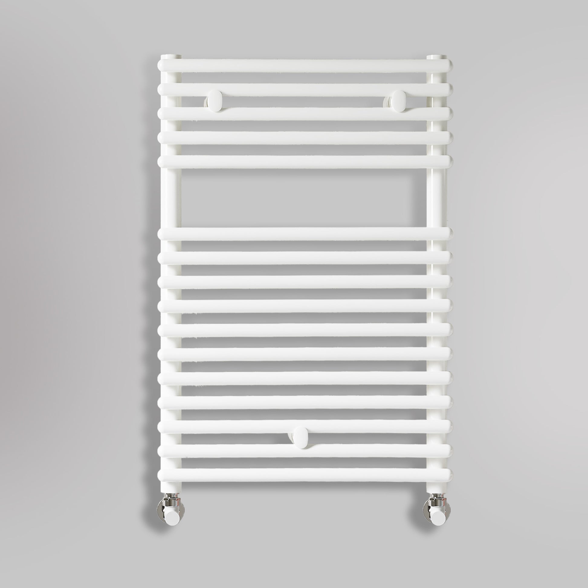 Grzejnik Łazienkowy Dekoracyjny - Biały - 730x500mm, gładkie tło firmy Lazzarini