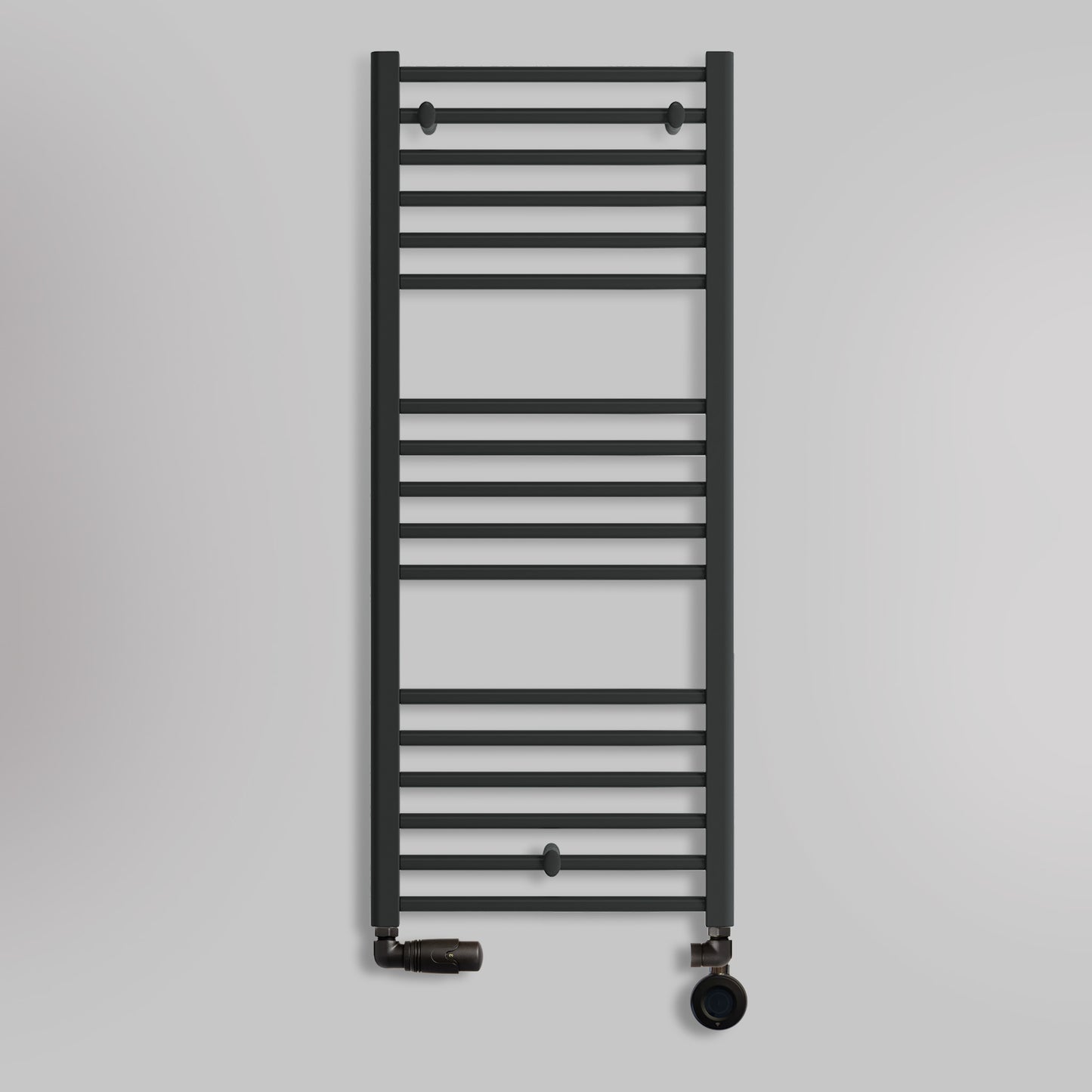 Grzejnik Łazienkowy Drabinkowy Wodno Elektryczny - Czarny - 1200x500mm, hybrydowy grzejnik łazienkowy marki Lazzarini