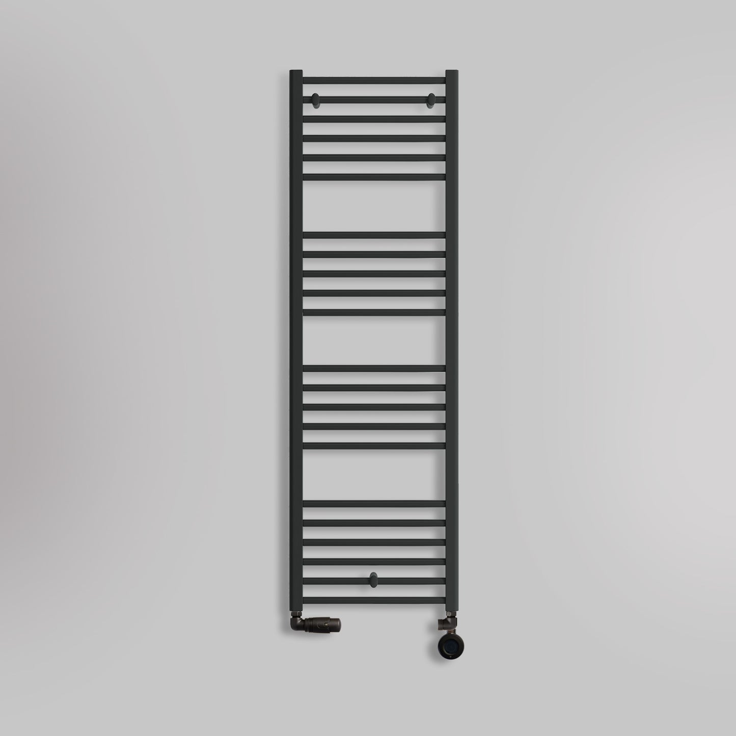 Grzejnik Łazienkowy Drabinkowy Wodno Elektryczny - Czarny - 1600x500mm, hybrydowy grzejnik łazienkowy marki Lazzarini