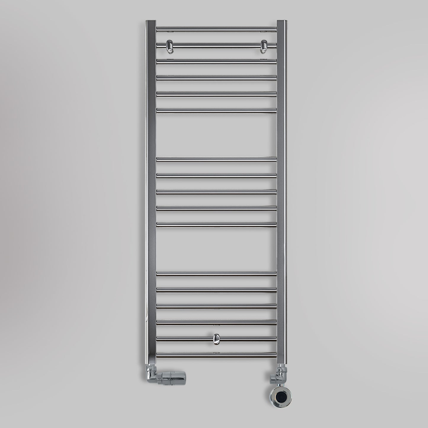 Grzejnik Łazienkowy Drabinkowy Wodno Elektryczny - Chrom - 1200x500mm, hybrydowy grzejnik łazienkowy marki Lazzarini