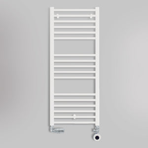 Grzejnik Łazienkowy Drabinkowy Wodno Elektryczny - Biały - 1200x500mm, hybrydowy grzejnik łazienkowy marki Lazzarini