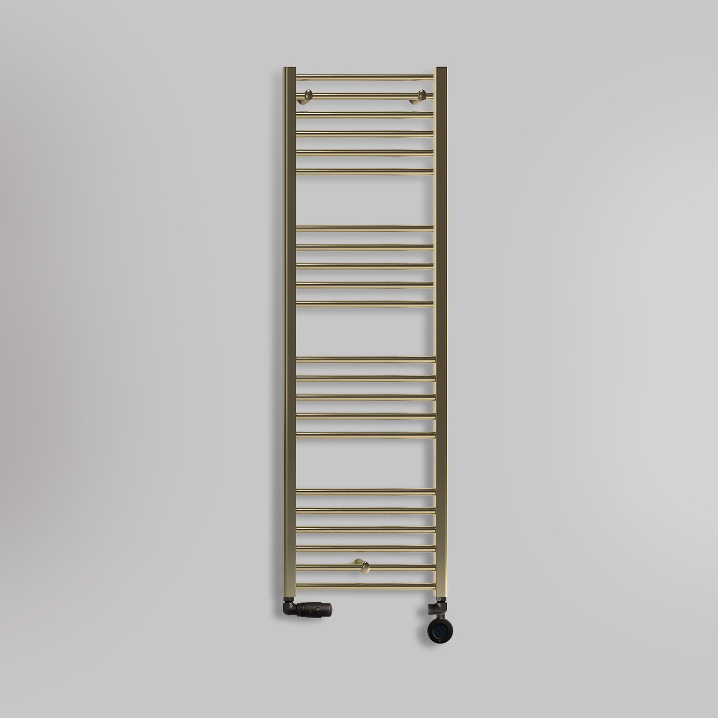 Grzejnik Łazienkowy Drabinkowy Wodno Elektryczny - Szczotkowane złoto - 1600x500mm, hybrydowy grzejnik łazienkowy marki Lazzarini