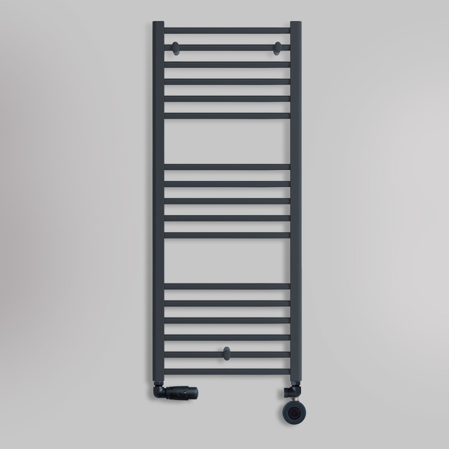 Grzejnik Łazienkowy Drabinkowy Wodno Elektryczny - Antracyt - 1200x500mm, hybrydowy grzejnik łazienkowy marki Lazzarini