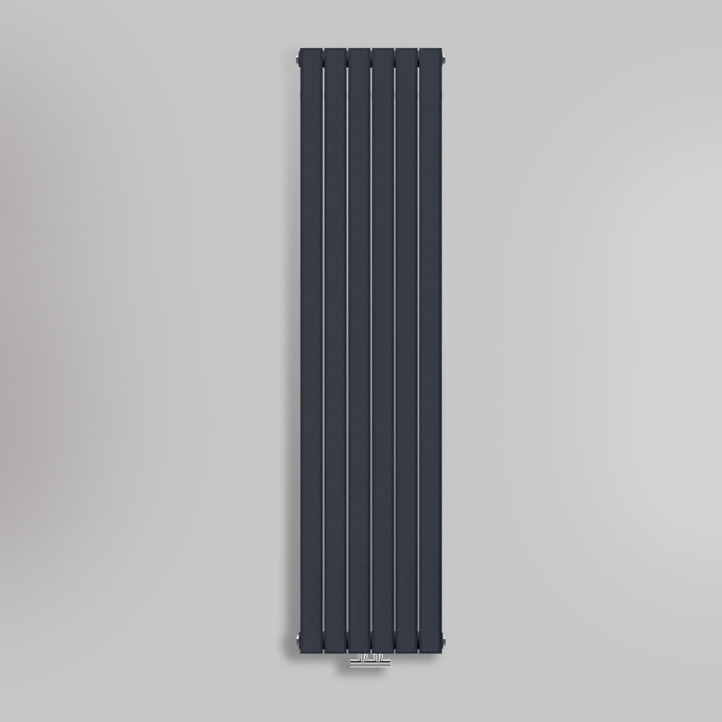 Grzejnik Pionowy Ozdobny - Podwójny Panelowy Antracytowy - 1800x420mm, gładkie tło