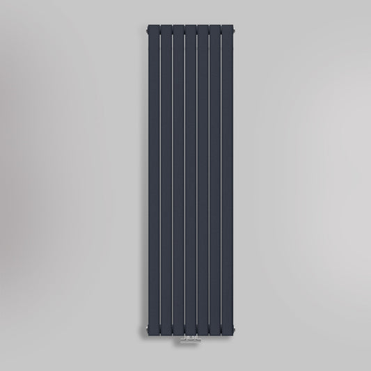 Grzejnik Pionowy Ozdobny - Podwójny Panelowy Antracytowy - 1800x490mm, gładkie tło