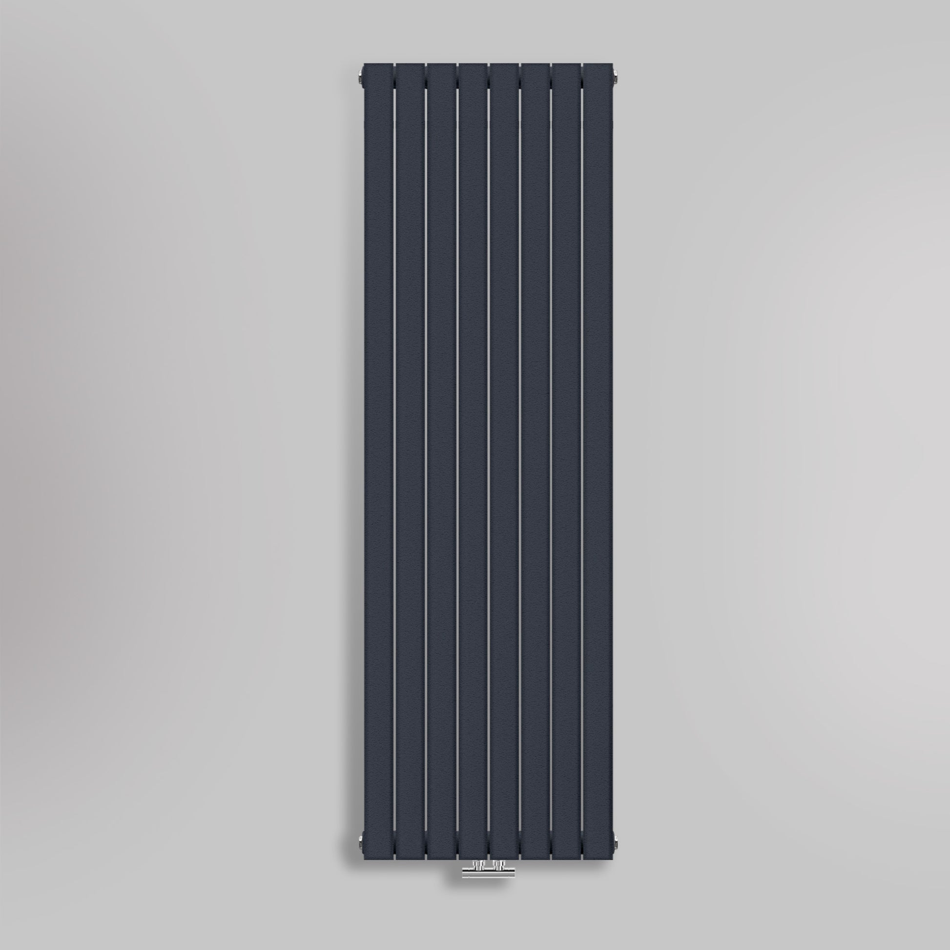 Grzejnik Pionowy Ozdobny - Podwójny Panelowy Antracytowy - 1800x560mm, gładkie tło