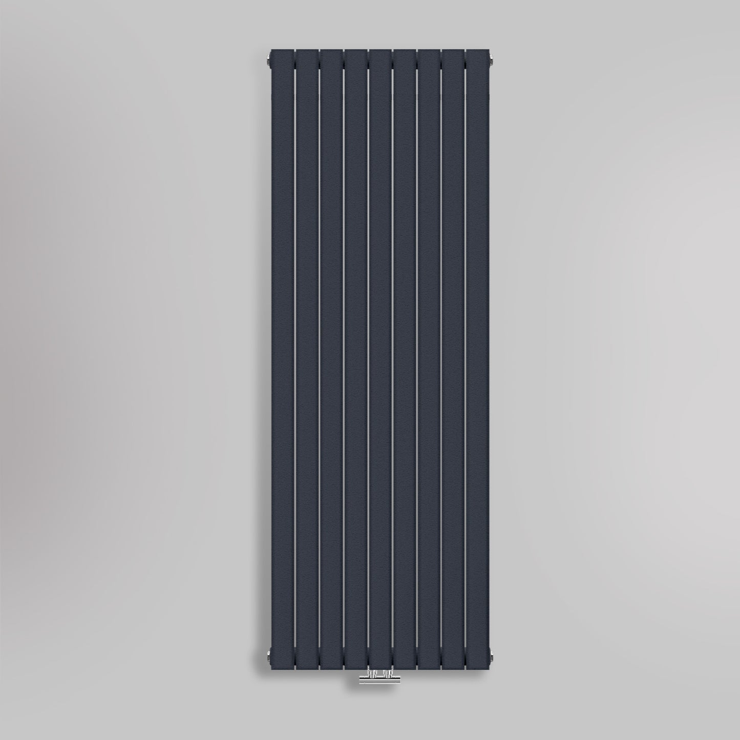 Grzejnik Pionowy Ozdobny - Podwójny Panelowy Antracytowy - 1800x630mm, gładkie tło