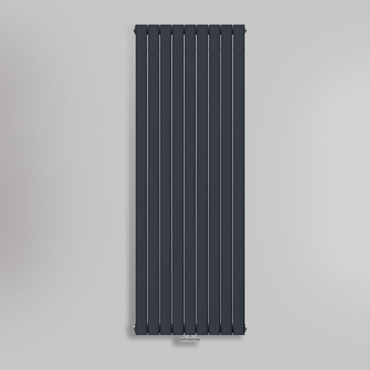 Grzejnik Pionowy Ozdobny - Podwójny Panelowy Antracytowy - 1800x630mm, gładkie tło