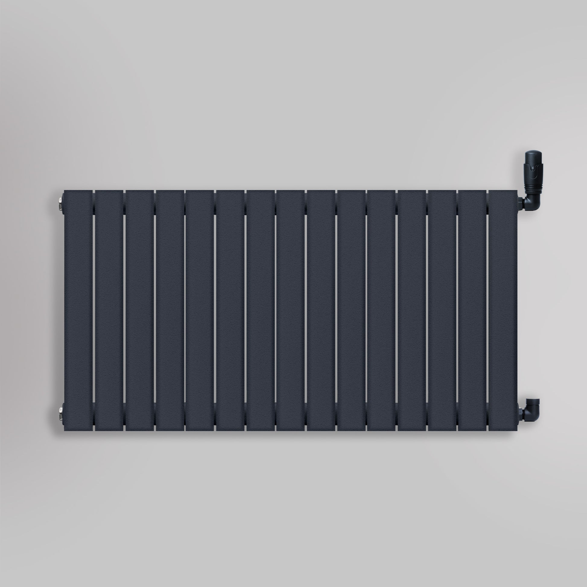 Grzejnik Ozdobny - Podwójny Panelowy Antracytowy - 560x1050mm, gładkie tło