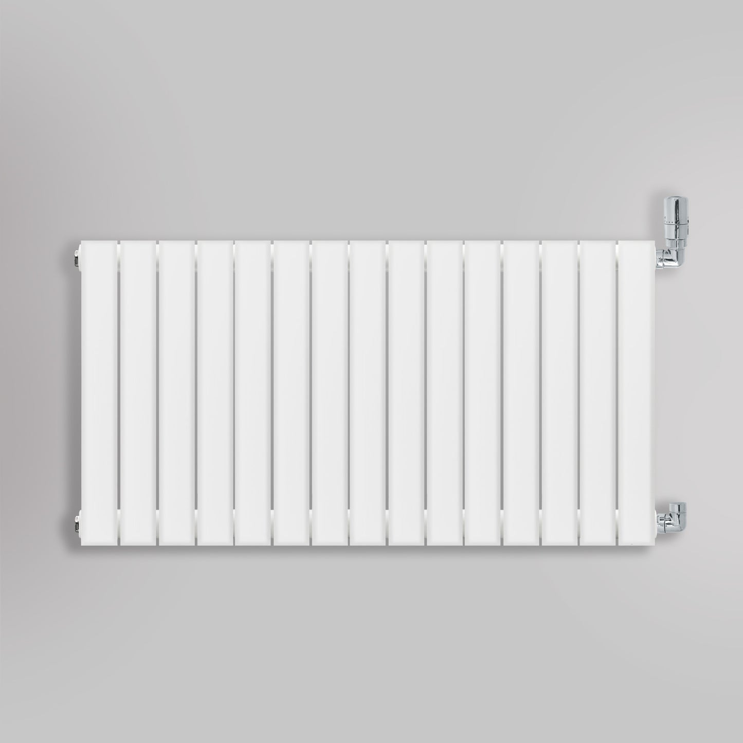 Grzejnik Ozdobny - Podwójny Panelowy Biały - 560x1050mm, gładkie tło