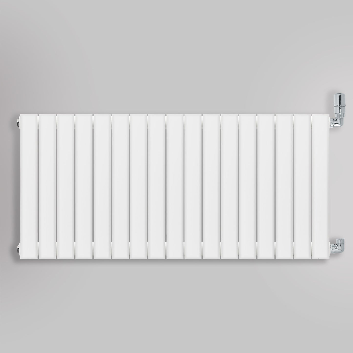 Grzejnik Ozdobny - Podwójny Panelowy Biały - 560x1190mm, gładkie tło