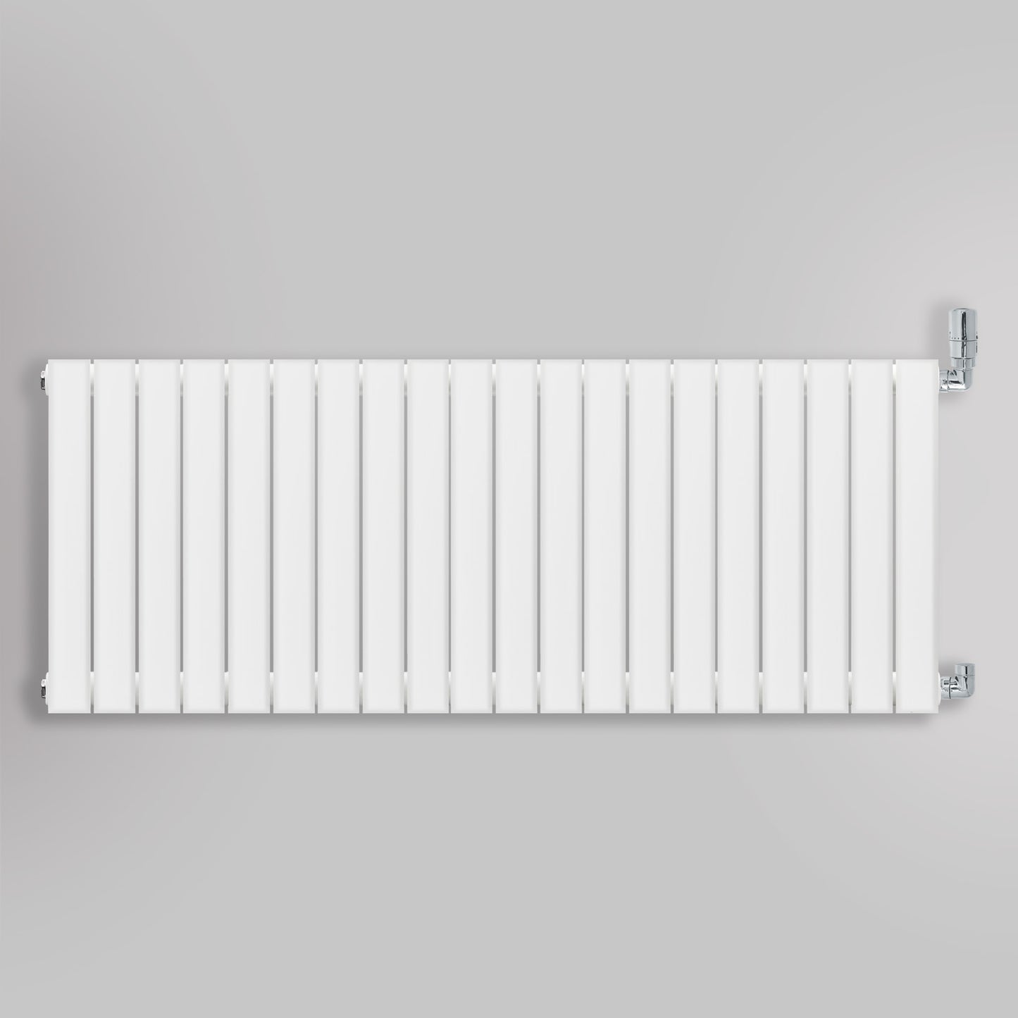 Grzejnik Ozdobny - Podwójny Panelowy Biały - 560x1400mm, gładkie tło