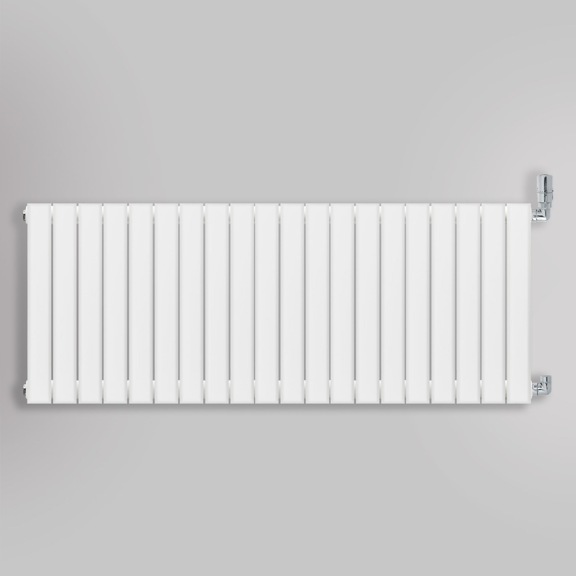 Grzejnik Ozdobny - Podwójny Panelowy Biały - 560x1400mm, gładkie tło