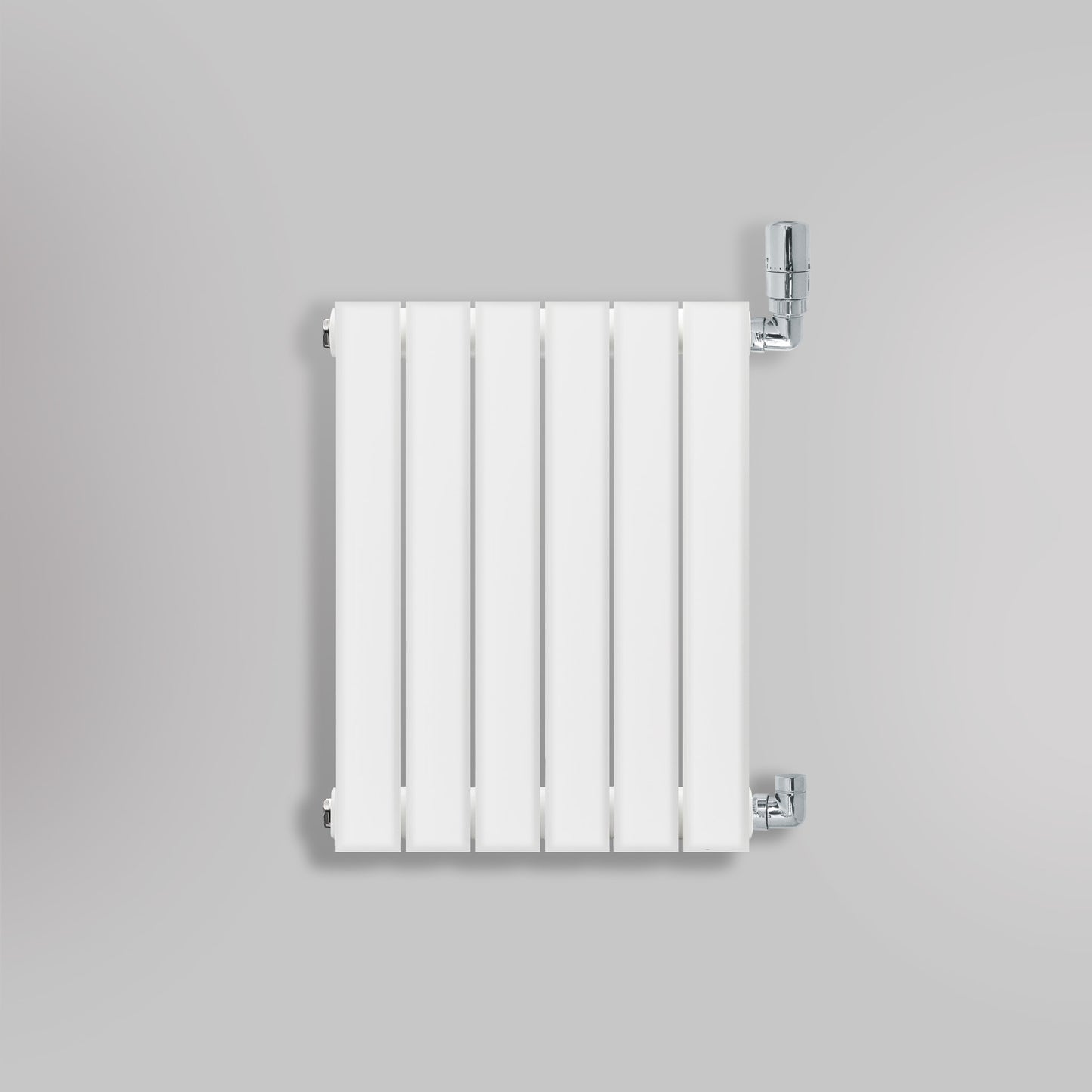 Grzejnik Ozdobny - Podwójny Panelowy Biały - 560x420mm, gładkie tło