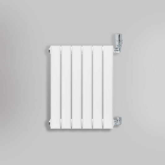 Grzejnik Ozdobny - Podwójny Panelowy Biały - 560x420mm, gładkie tło