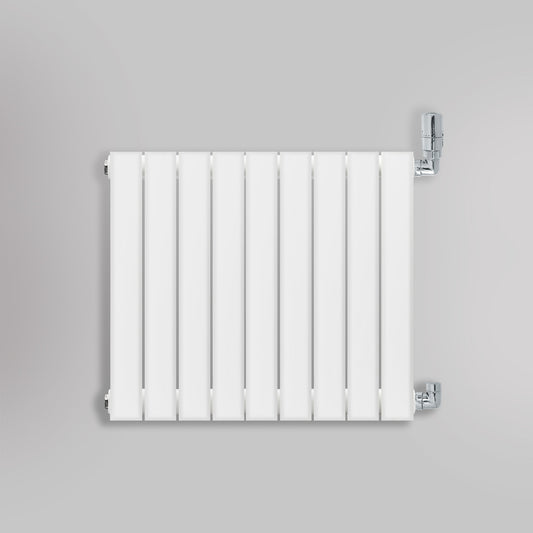 Grzejnik Ozdobny - Podwójny Panelowy Biały - 560x630mm, gładkie tło