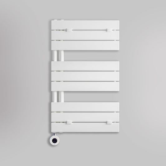 Grzejnik Łazienkowy Dekoracyjny Nowoczesny Elektryczny - Biały - 830x500mm, Elektryczny grzejnik łazienkowy - Lazzarini
