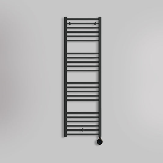 Grzejnik Łazienkowy Drabinkowy Elektryczny - Czarny - 1600x500mm, Elektryczny grzejnik łazienkowy marki Lazzarini