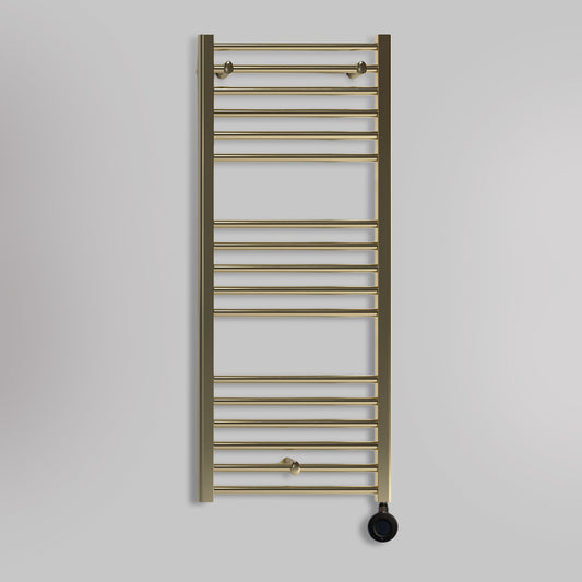 Grzejnik Łazienkowy Drabinkowy Elektryczny - Szczotkowane złoto - 1200x500mm, Elektryczny grzejnik łazienkowy marki Lazzarini