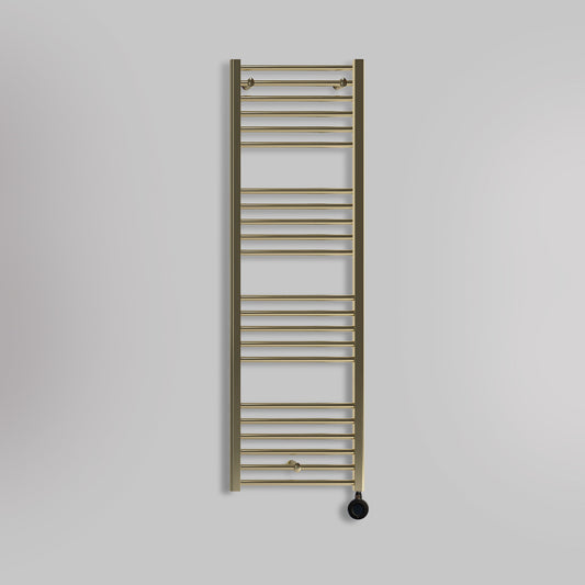 Grzejnik Łazienkowy Drabinkowy Elektryczny - Szczotkowane złoto - 1600x500mm, Elektryczny grzejnik łazienkowy marki Lazzarini