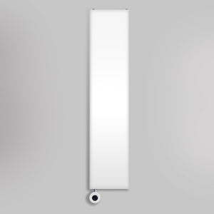 Grzejnik Elektryczny Dekoracyjny Pionowy - Płaski Panelowy Biały - 1800x400mm, elektryczny grzejnik pokojowy firmy Heissmann