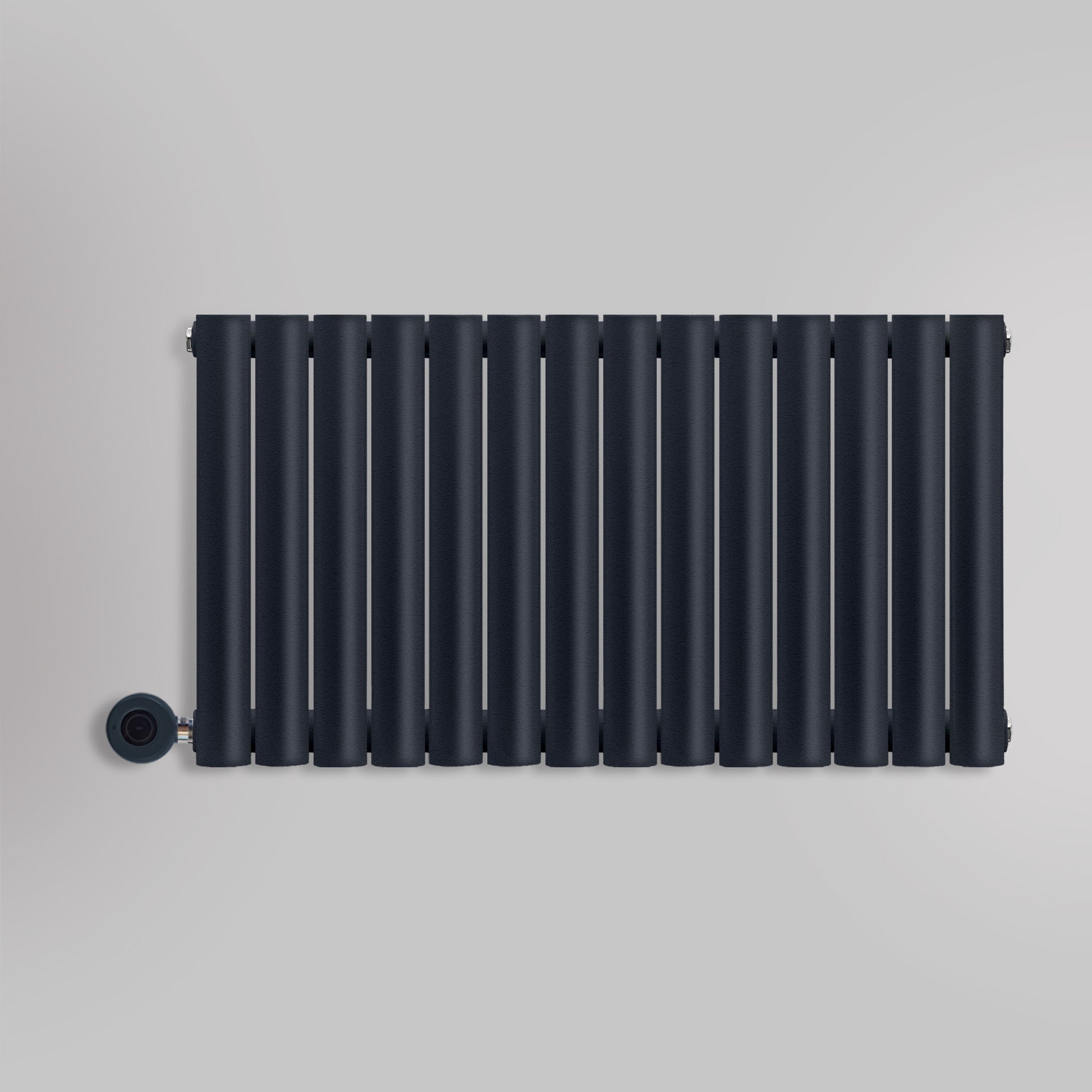 Grzejnik Elektryczny Dekoracyjny - Owalny Kolumnowy Antracytowy - 545x826mm, elektryczny grzejnik pokojowy firmy Heissmann