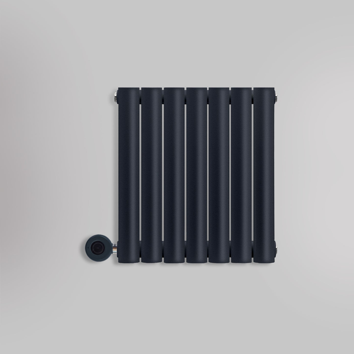 Grzejnik Elektryczny Dekoracyjny - Owalny Kolumnowy Antracytowy - 545x410mm, elektryczny grzejnik pokojowy firmy Heissmann