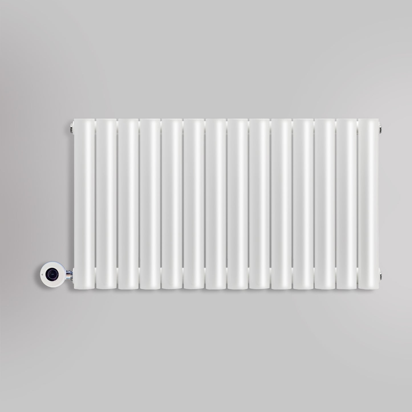 Grzejnik Elektryczny Dekoracyjny - Owalny Kolumnowy Biały - 545x826mm, elektryczny grzejnik pokojowy firmy Heissmann