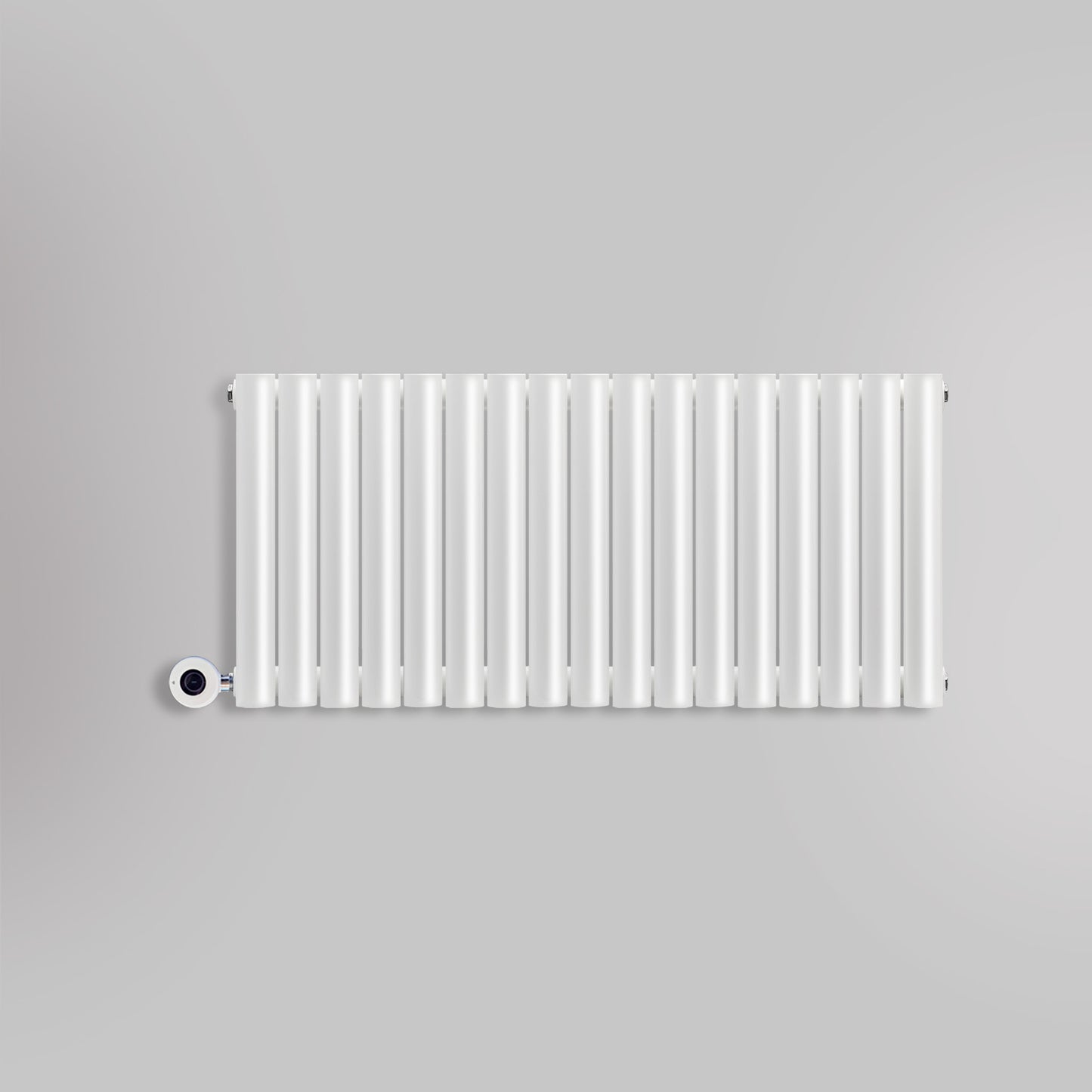 Grzejnik Elektryczny Dekoracyjny - Owalny Podwójny Kolumnowy Biały - 560x1003mm, elektryczny grzejnik pokojowy - Heissmann