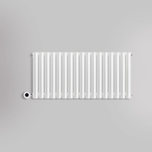 Grzejnik Elektryczny Dekoracyjny - Owalny Podwójny Kolumnowy Biały - 560x1003mm, elektryczny grzejnik pokojowy - Heissmann