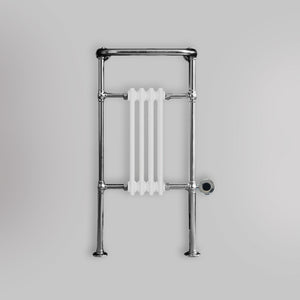 Grzejnik Łazienkowy Tradycyjny Żeberkowy Elektryczny - Chrom - 963x493mm, Elektryczny grzejnik łazienkowy marki Empire