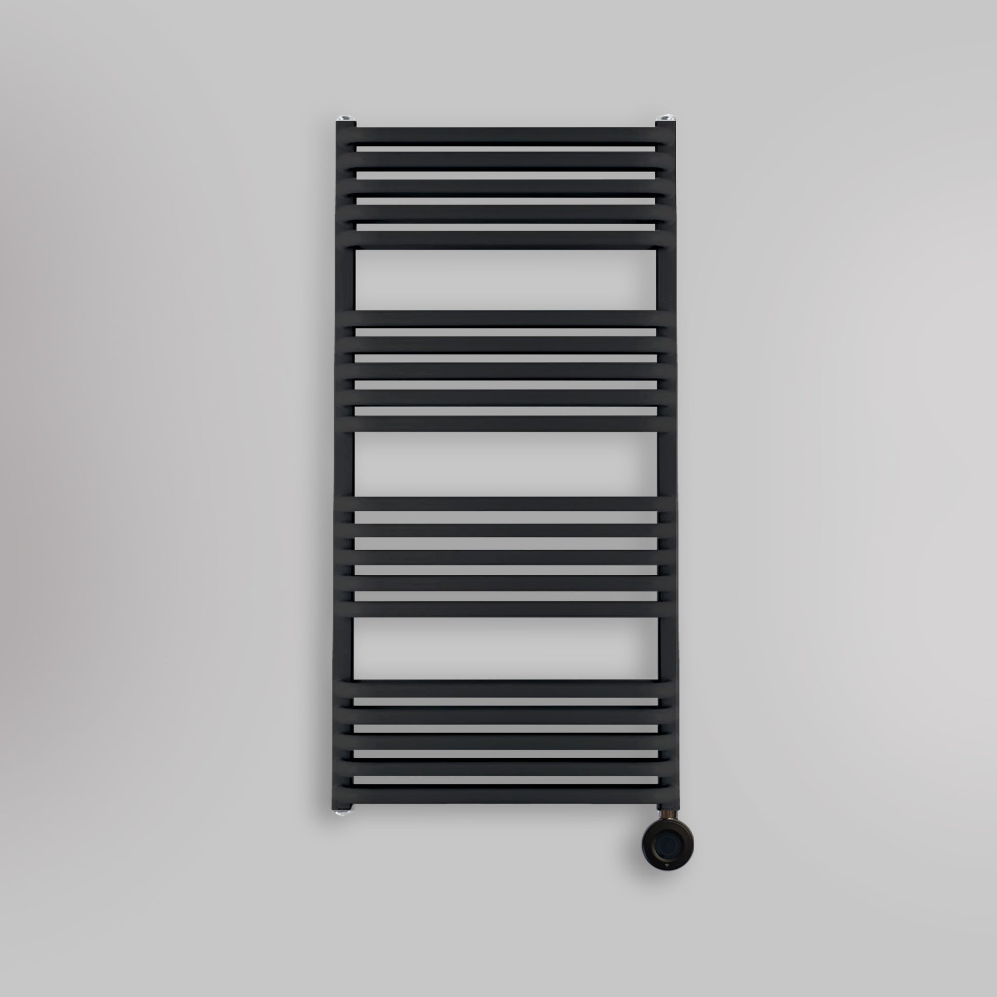 Grzejnik Łazienkowy Elektryczny - Podwójny Czarny - 1000x500mm, elektryczny grzejnik łazienkowy firmy Heissmann