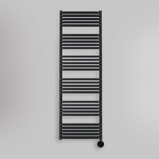 Grzejnik Łazienkowy Elektryczny - Podwójny Czarny - 1533x500mm, elektryczny grzejnik łazienkowy firmy Heissmann