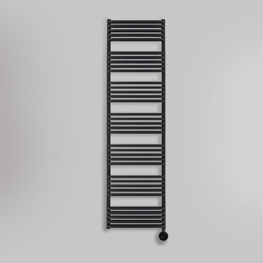 Grzejnik Łazienkowy Elektryczny - Podwójny Czarny - 1800x500mm, elektryczny grzejnik łazienkowy firmy Heissmann