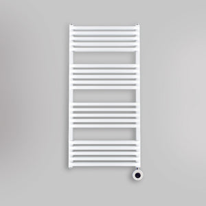 Grzejnik Łazienkowy Elektryczny - Podwójny Biały - 1000x500mm, elektryczny grzejnik łazienkowy firmy Heissmann