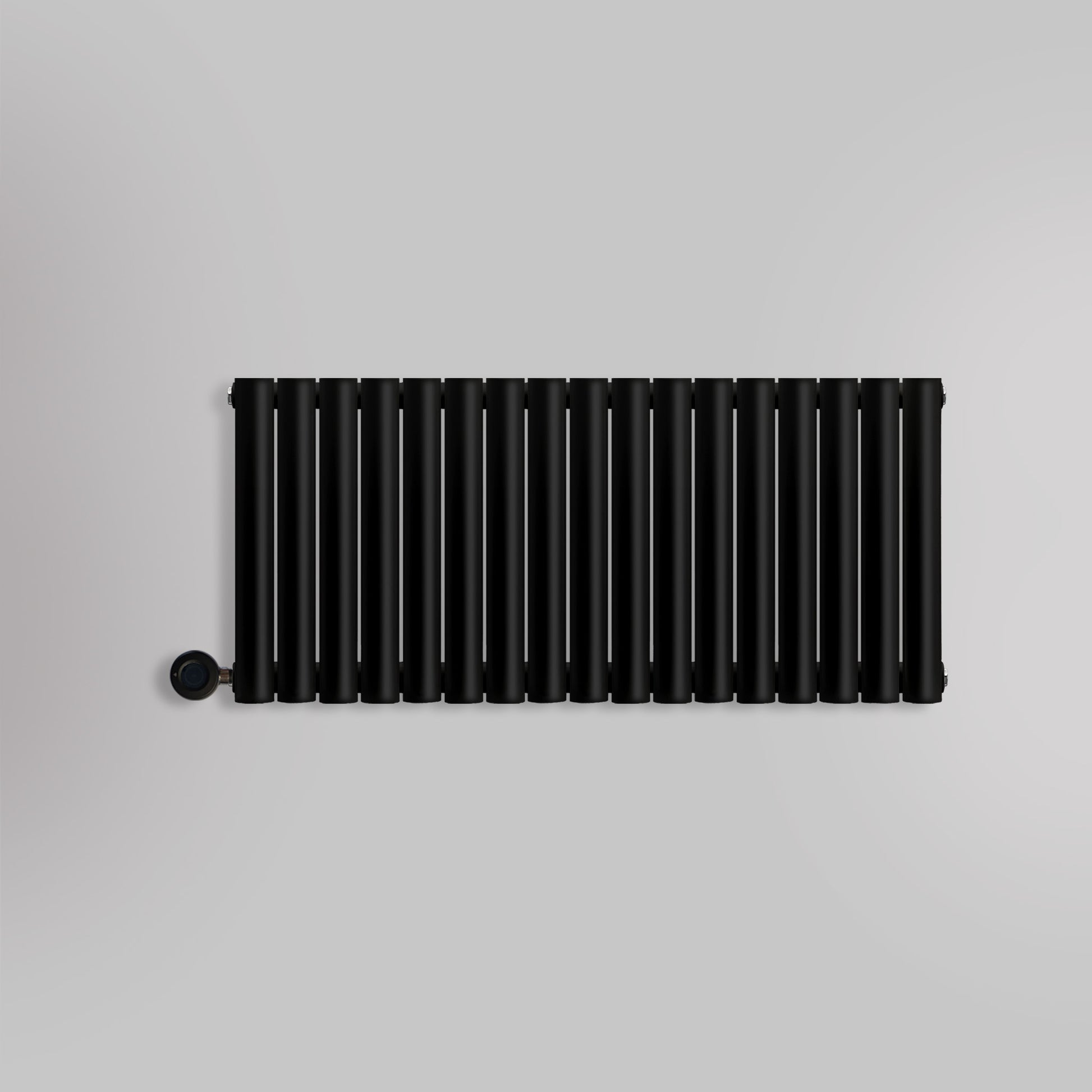 Grzejnik Elektryczny Dekoracyjny - Owalny Kolumnowy Czarny - 545x1003mm, elektryczny grzejnik pokojowy firmy Heissmann