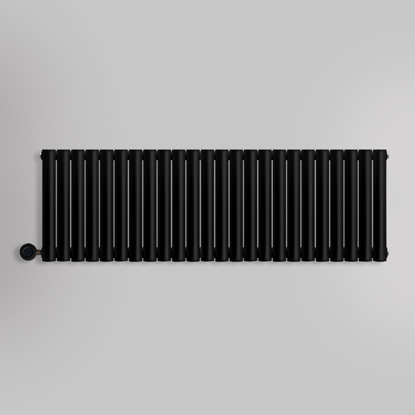 Grzejnik Elektryczny Dekoracyjny - Owalny Kolumnowy Czarny - 545x1416mm, elektryczny grzejnik pokojowy firmy Heissmann