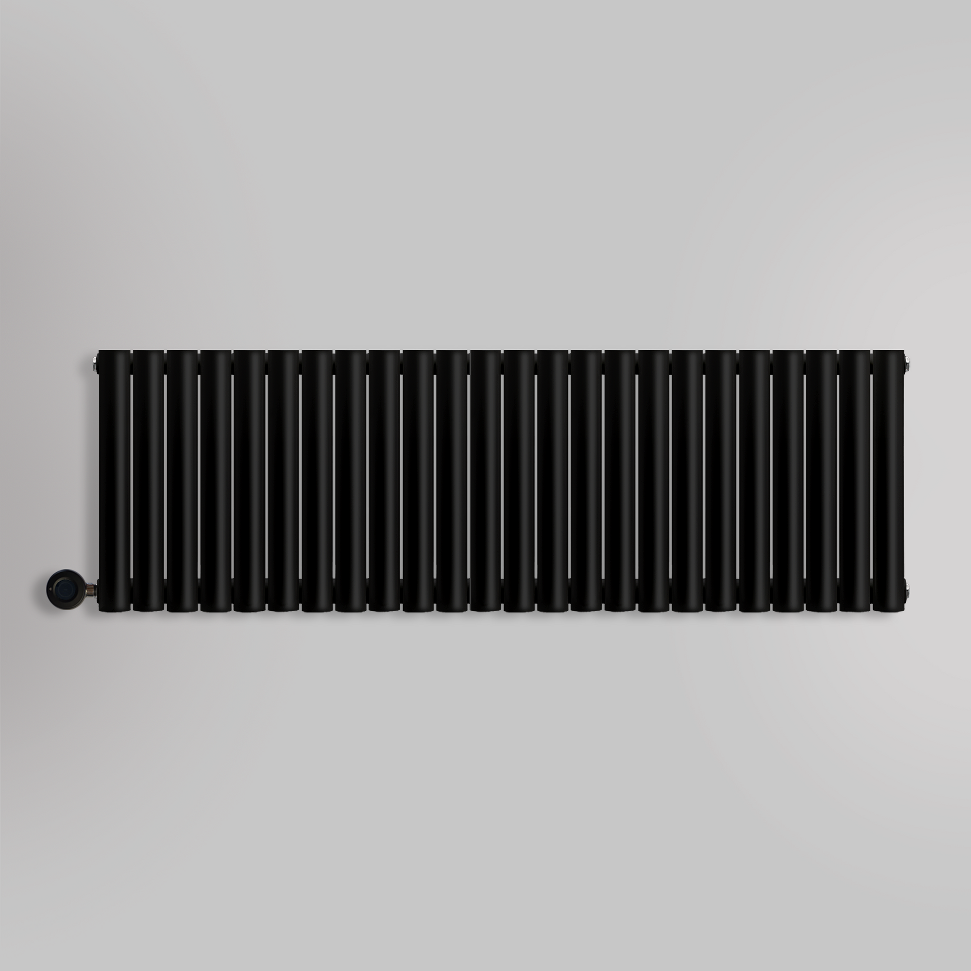 Grzejnik Elektryczny Dekoracyjny - Owalny Kolumnowy Czarny - 545x1416mm, elektryczny grzejnik pokojowy firmy Heissmann