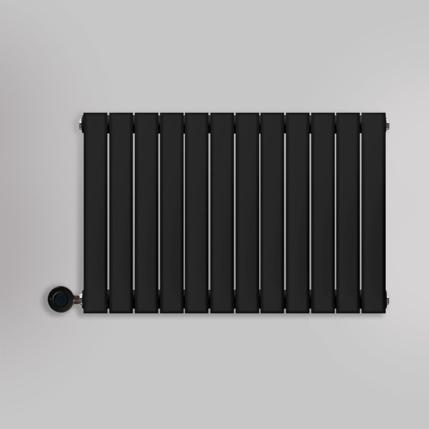 Grzejnik Elektryczny Ozdobny - Podwójny Panelowy Czarny - 560x840mm, elektryczny grzejnik pokojowy firmy Heissmann