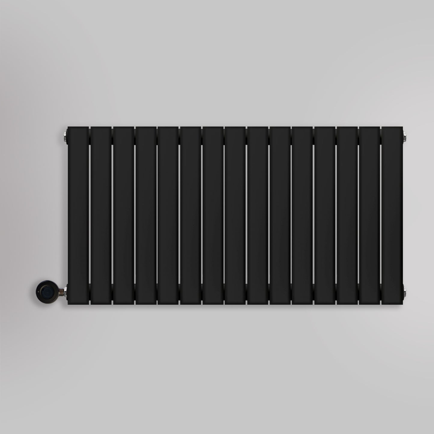 Grzejnik Elektryczny Ozdobny - Podwójny Panelowy Czarny - 560x1050mm, elektryczny grzejnik pokojowy firmy Heissmann