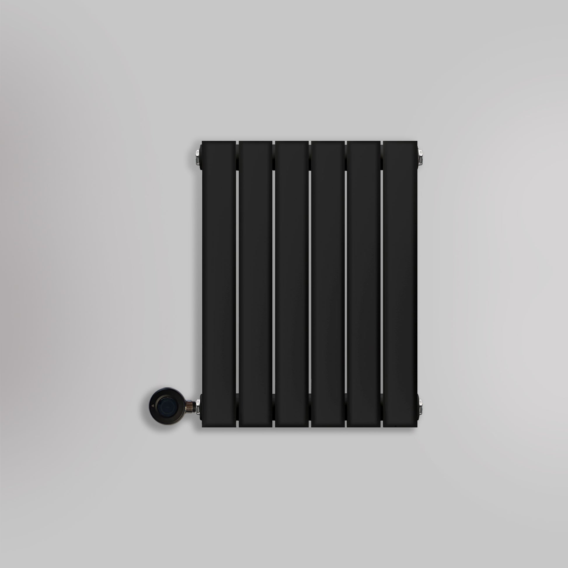 Grzejnik Elektryczny Ozdobny - Podwójny Panelowy Czarny - 560x420mm, elektryczny grzejnik pokojowy firmy Heissmann
