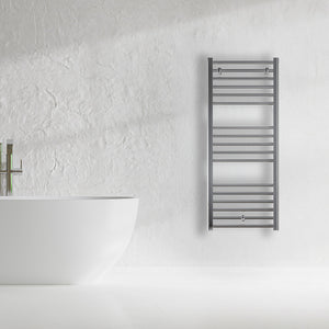 Grzejnik Łazienkowy Drabinkowy - Chrom - 1200x500mm, Designerski grzejnik w nowoczesnej łazience od Lazzarini