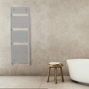 Grzejnik Łazienkowy Dekoracyjny - Chrom - 1738x500mm, Designerski grzejnik w nowoczesnej łazience od Lazzarini