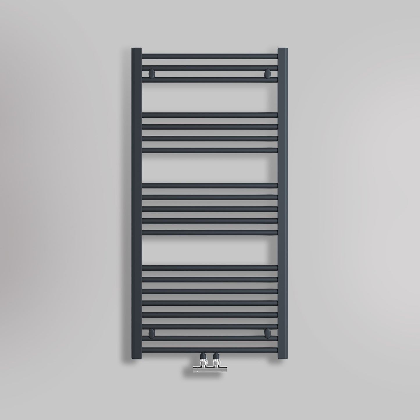 Grzejnik Łazienkowy Drabinkowy D50 - Antracyt - 1188x600mm, gładkie tło firmy Lazzarini