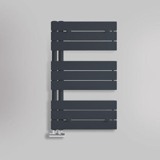 Grzejnik Łazienkowy Dekoracyjny Nowoczesny - Antracyt - 830x500mm, gładkie tło firmy Lazzarini